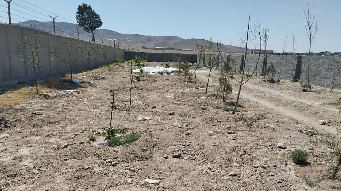 ۶۰۰ متر باغچه سند دار دیوارکشی شده در کهریزک صفادشت